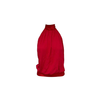 Halter Bow Backless Blouse - As Seen On Adriana Lima
