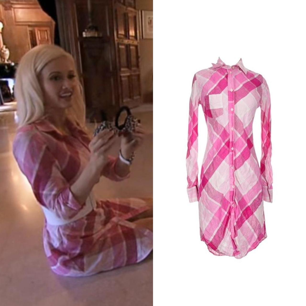 Plaid Button-Down Shirt Dress - As Seen On Holly Madison (The Girls Next Door)