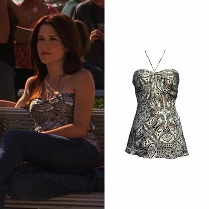 Paisley Halter Camisole - As Seen On Brooke Davis (One Tree Hill)
