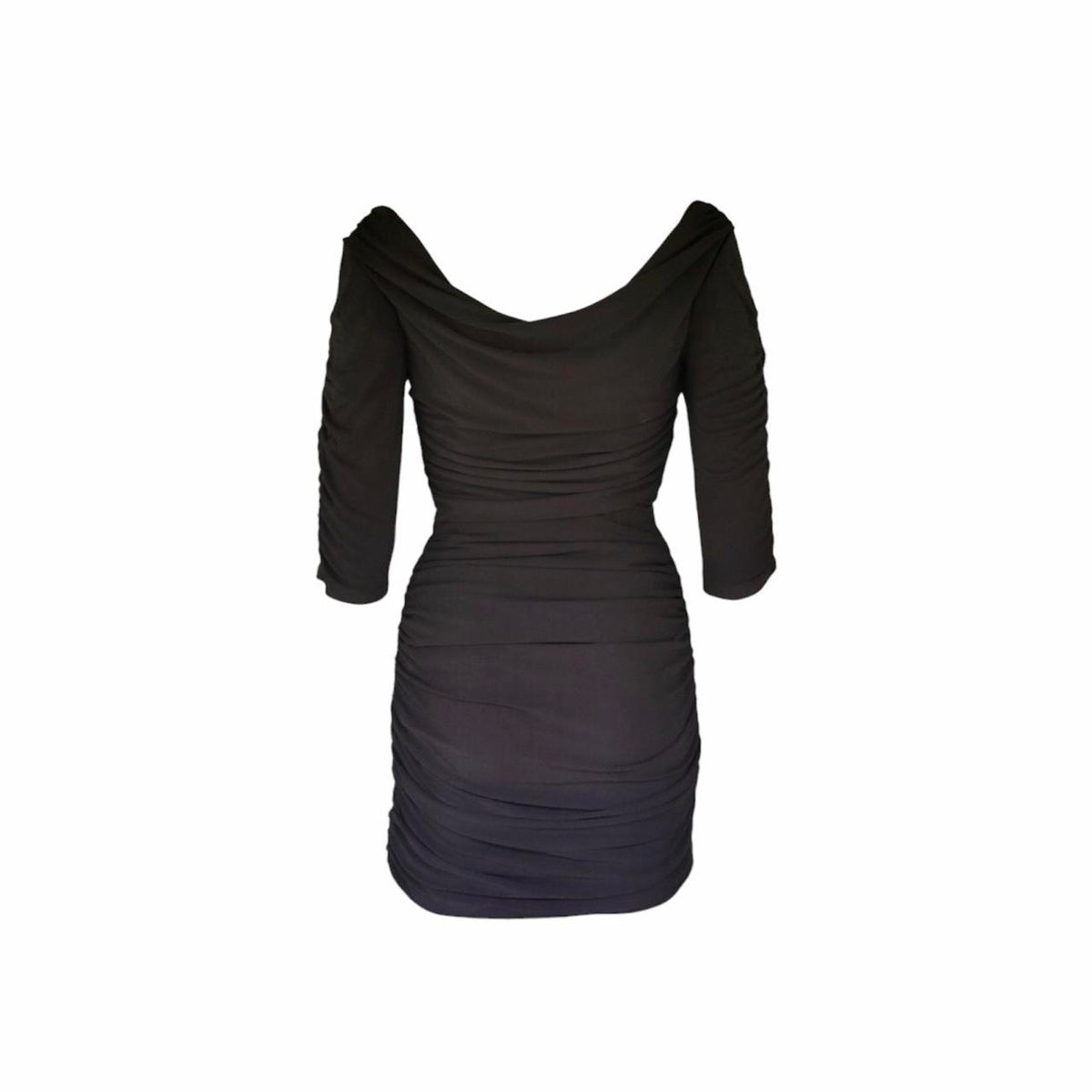 Ruched Cowl Neck Bodycon Dress - As Seen On Phoebe Tonkin