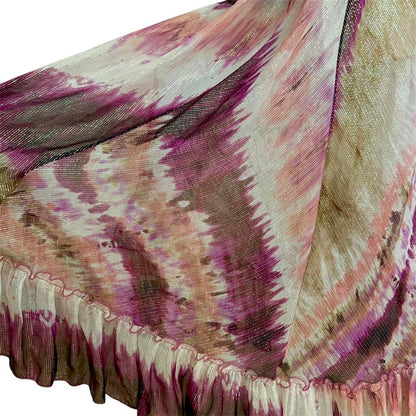 Silk Embellished Watercolor Dress - As Seen On Paris Hilton