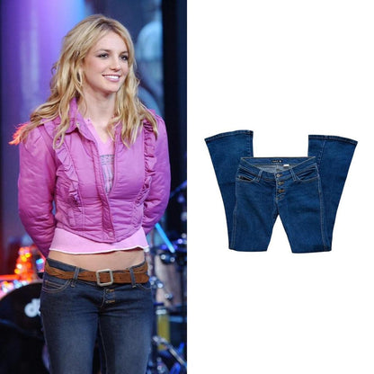 Low-Rise 3-Button Bootcut Jeans - As Seen On Britney Spears