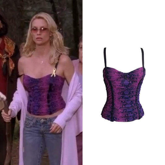 Silk Snake Print Camisole - As Seen On Edie Britt (Desperate Housewives)