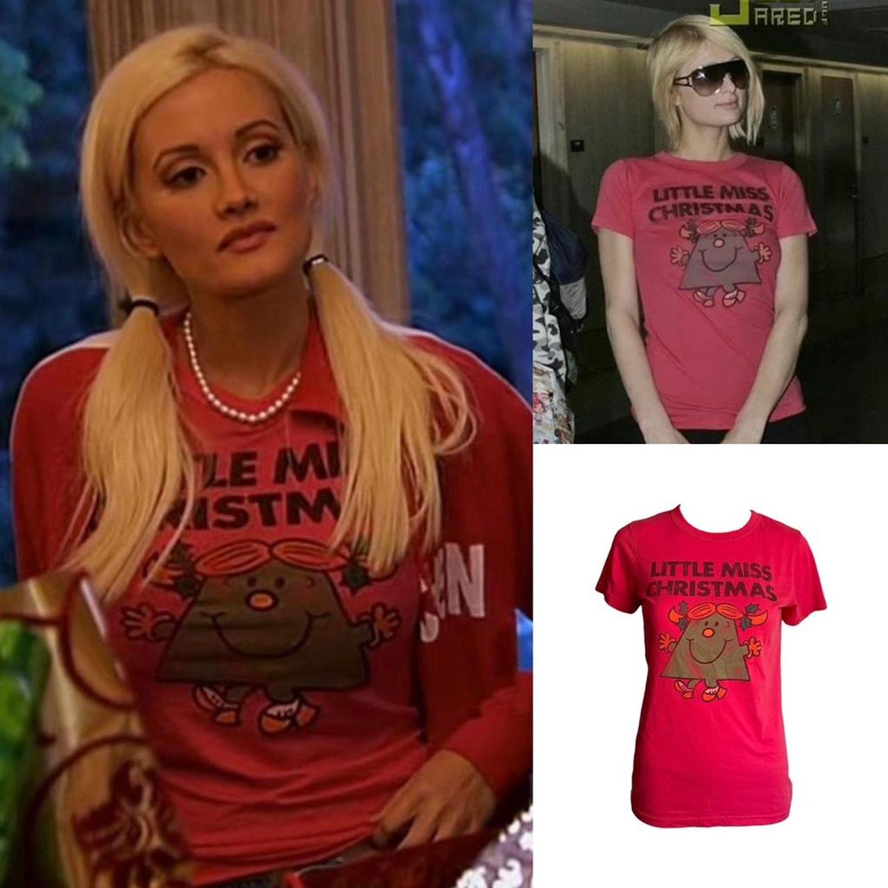“Little Miss Christmas” T-Shirt - As Seen On Paris Hilton & Holly Madison (The Girls Next Door)