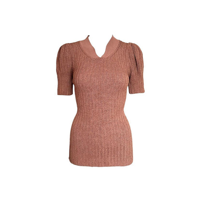 Burberry Bouclé Puff-Sleeve Sweater - As Seen On Rosie Huntington-Whiteley