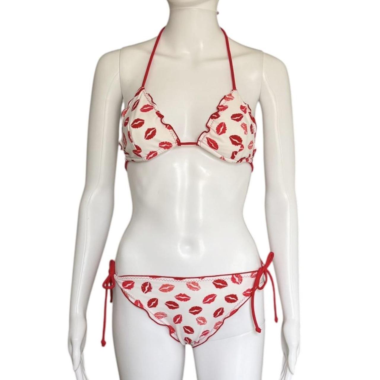Kisses Print Ruffle-Edge Bikini - As Seen On Gisele Bündchen