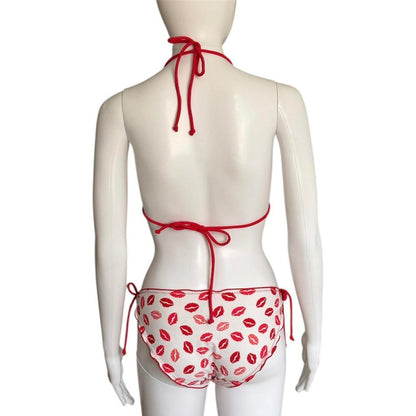 Kisses Print Ruffle-Edge Bikini - As Seen On Gisele Bündchen