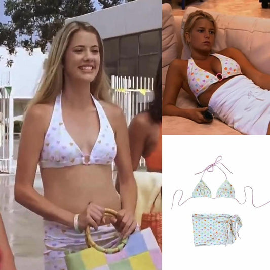 Heart Print Bikini Set - As Seen On & Jessica Simpson & Shelby Cummings (A Cinderella Story)
