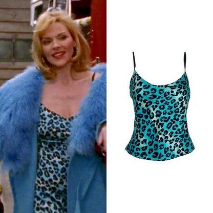 1990s Silk Leopard Print Blouse Set - As Seen On Samantha Jones (Sex and the City)