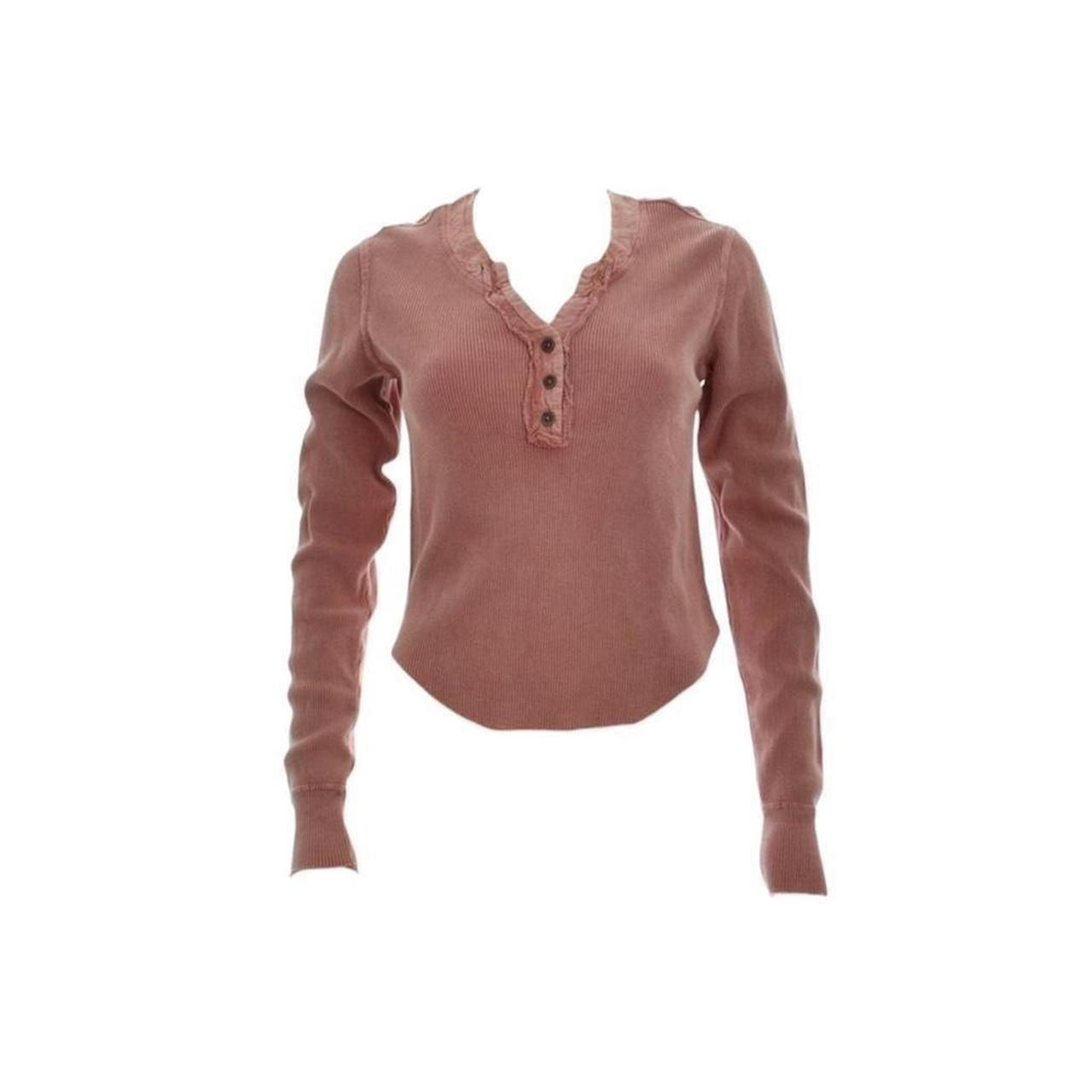 Cropped Waffle Henley Top - As Seen On Tumblr & Pinterest
