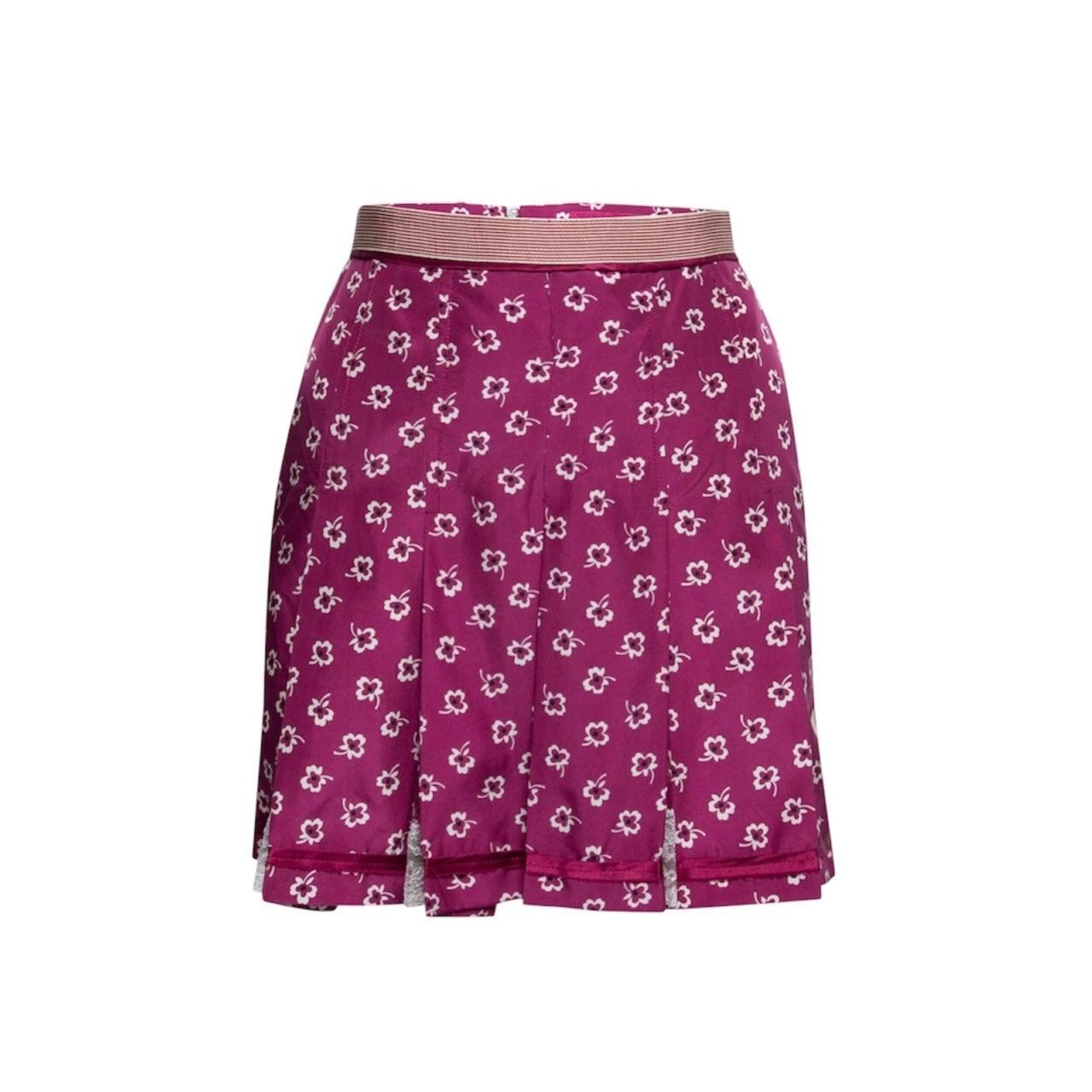 D&G Silk Floral Pleated Skirt - As Seen On Naomi Clark (90210)