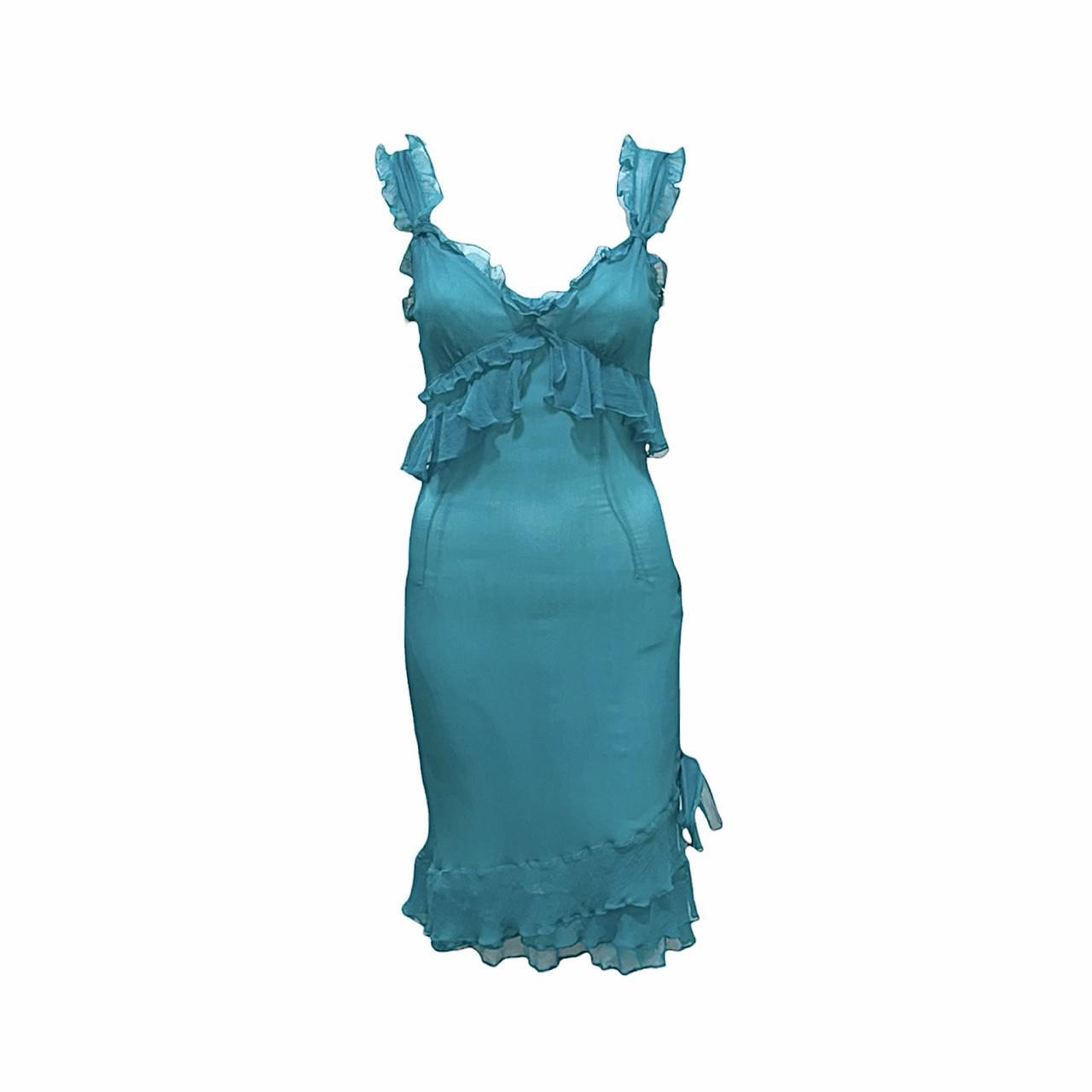 D&G Silk Ruffle Dress - As Seen On Vanessa Hudgens