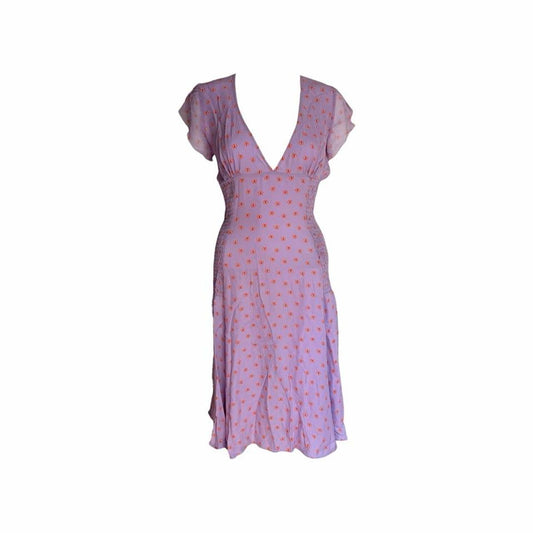 Petro Zillia Silk Butterfly Print Dress - As Seen On Paris Hilton (The Simple Life)