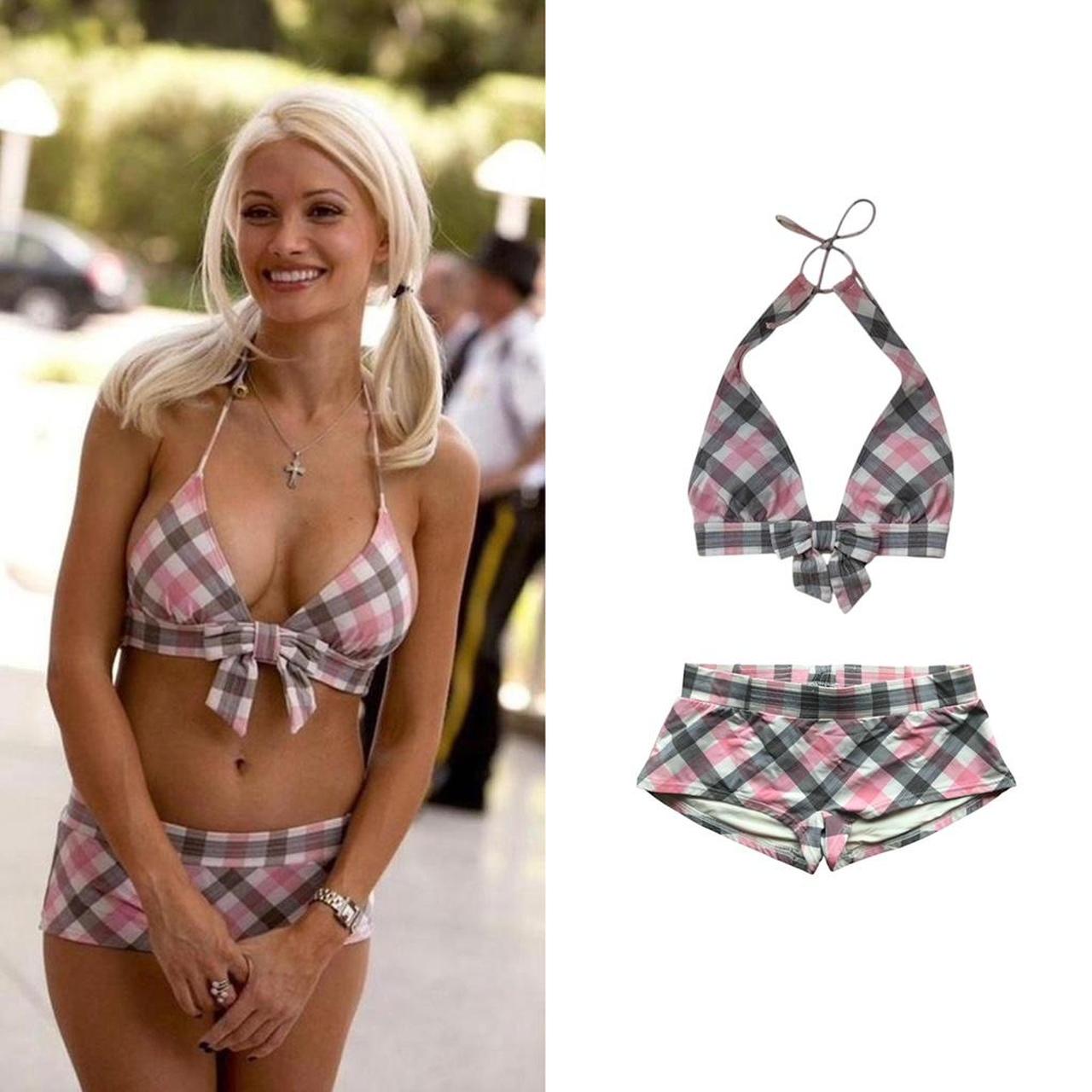 Gingham Bow Bikini Set - As Seen On Holly Madison (The Girls Next Door)