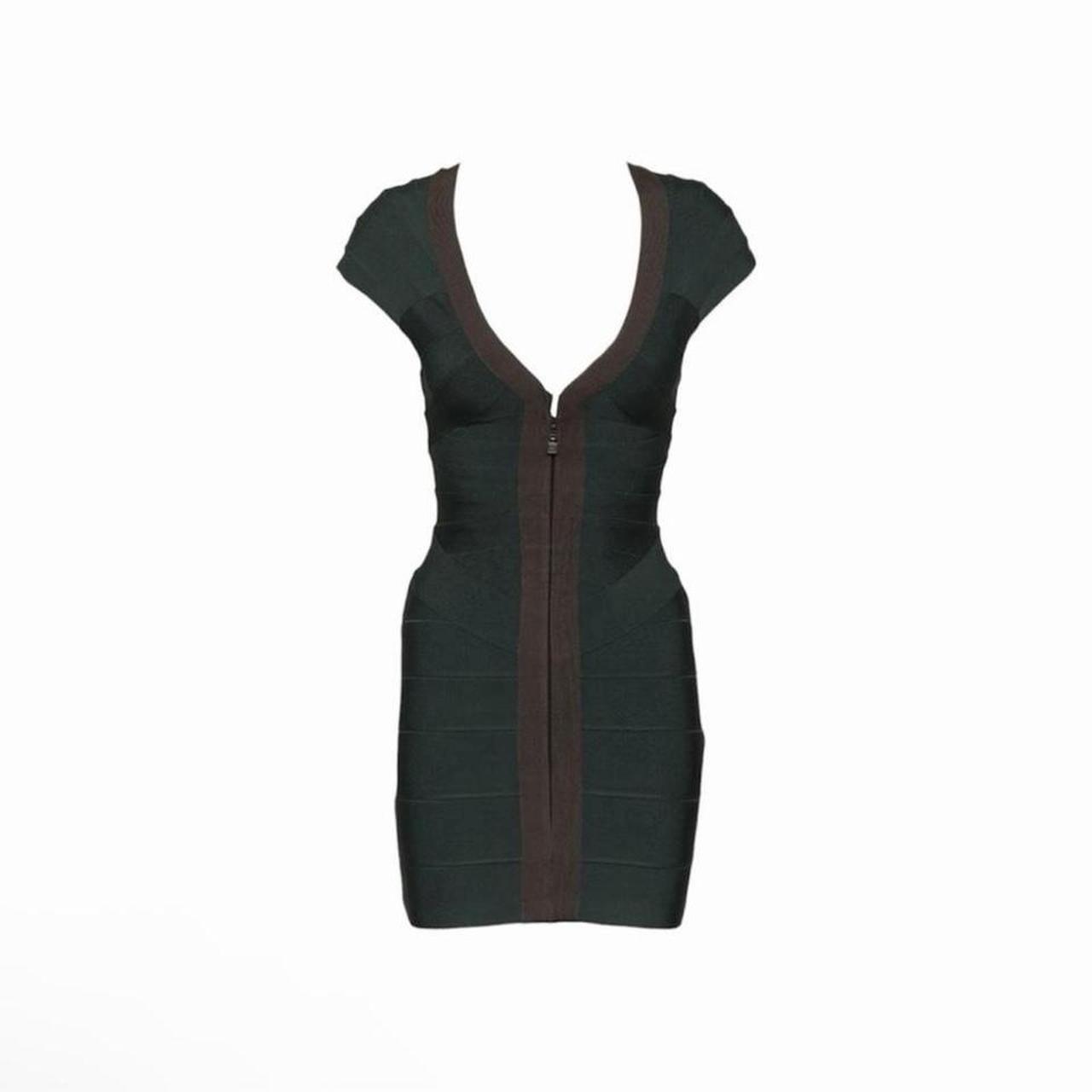 Hervé Léger Plunge V-Neck Bandage Dress - As Seen On Irina Shayk