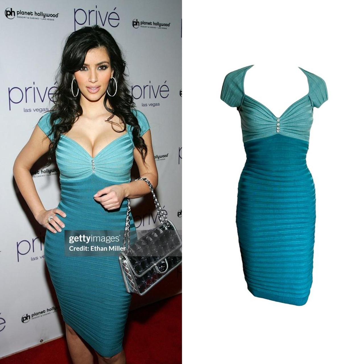 Silk Rib Knit Bodycon Dress - As Seen On Kim Kardashian