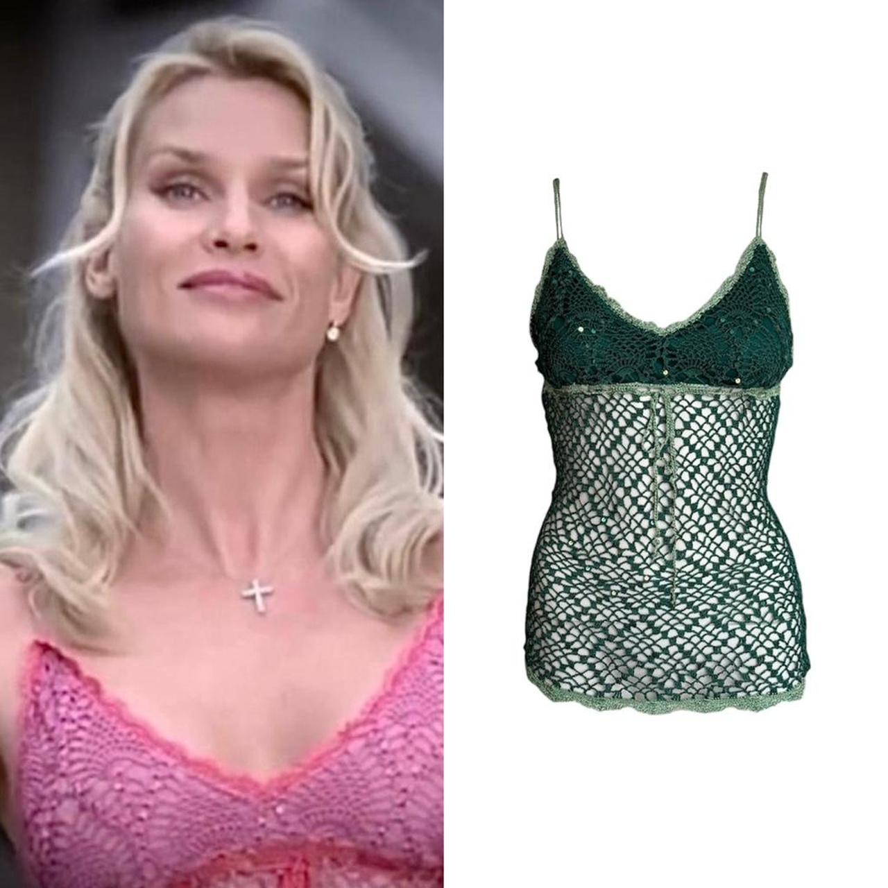 Crochet Fishnet Beaded Camisole - As Seen On Edie Britt (Desperate Housewives)