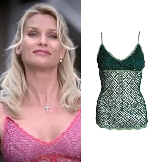 Crochet Fishnet Beaded Camisole - As Seen On Edie Britt (Desperate Housewives)