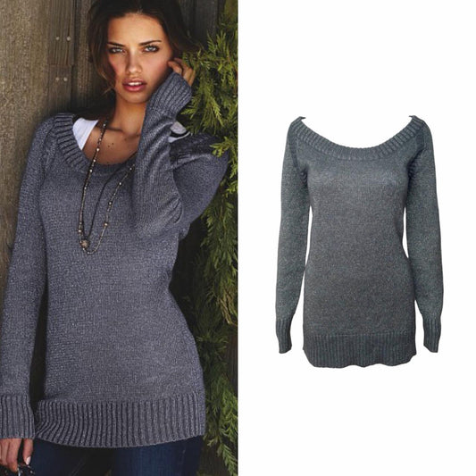 2000s Mohair Shimmer Knit Tunic Sweater - As Seen On Adriana Lima