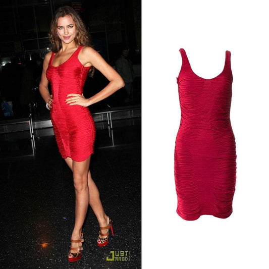 Designer Rouched Bodycon Dress - As Seen On Irina Shayk