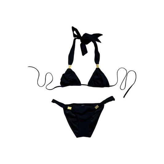 Charlie by Matthew Zink Farrah Bikini with Gold Hardware - As Seen On Rihanna