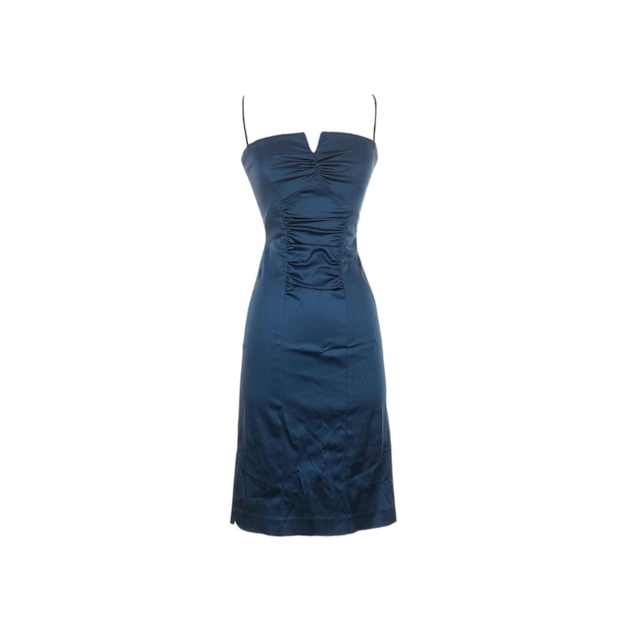 Satin Ruched Sheath Dress - As Seen On Gabrielle Solis (Desperate Housewives)