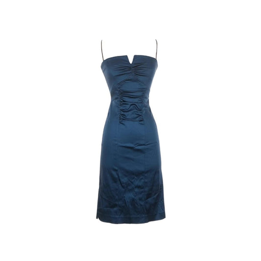 Satin Ruched Sheath Dress - As Seen On Gabrielle Solis (Desperate Housewives)