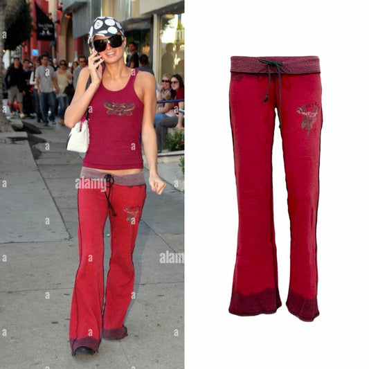 Humming Bird Distressed Sweatpants - As Seen On Paris Hilton
