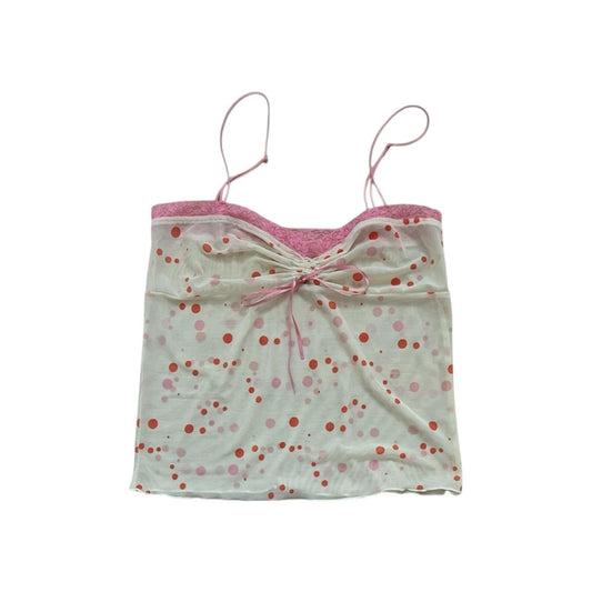 Polka Dot Lace Trim Camisole - As Seen On Gabrielle Solis (Desperate Housewives)
