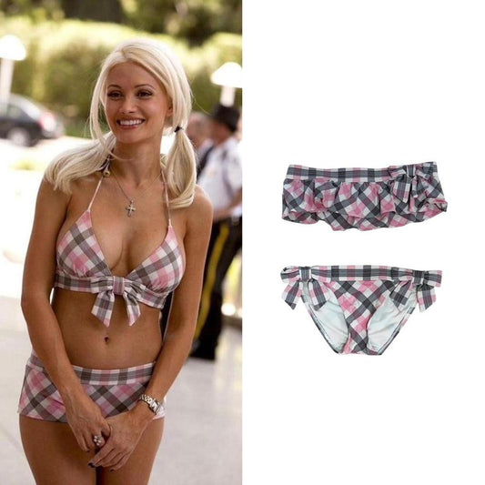 Gingham Bow Bikini Set - As Seen On Holly Madison (The Girls Next Door)