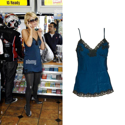 Silk Floral Lace Camisole - As Seen On Paris Hilton