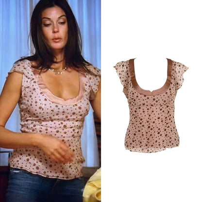 Silk Sequin Polka Dot Blouse - As Seen On Susan Mayer (Desperate Housewives)
