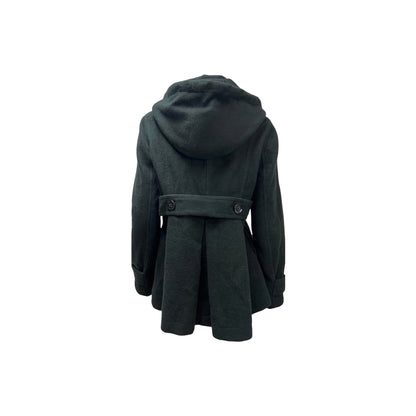 2000s Double-Breasted Hooded Short Coat - As Seen On Lily (Black Swan)