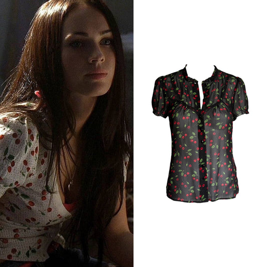 Polka Dot Cherry Blouse - As Seen On Megan Fox (Jennifer’s Body)