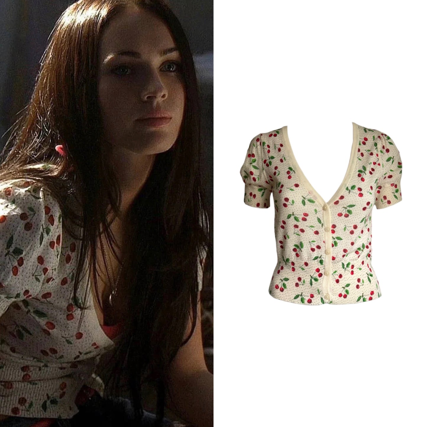 Polka Dot Cherry Cardigan - As Seen On Megan Fox (Jennifer’s Body)