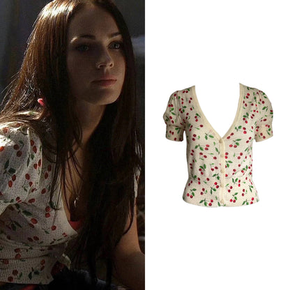 Polka Dot Cherry Cardigan - As Seen On Megan Fox (Jennifer’s Body)