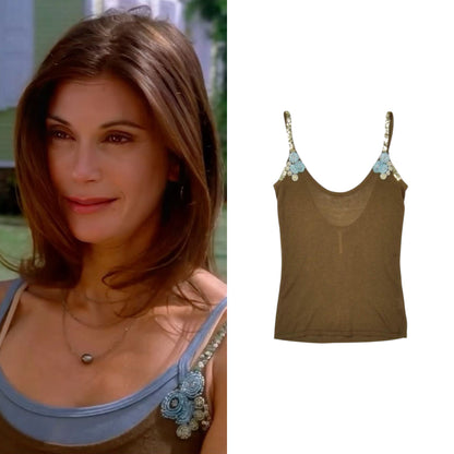 Embellished Knit Tank Top - As Seen On Susan Mayer (Desperate Housewives)